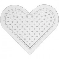 Onderplaat, h: 8 cm, klein hart, 10stuks [HOB-753081]