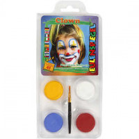 Schmink - Motieven set, diverse kleuren, clown, 1set [HOB-76101]
