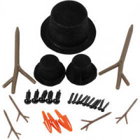 Hats, noses and branches, size 2.3-7 cm, 3 sets [HOB-78282]
