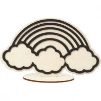 Figuur om te decoreren, regenboog, h: 10,5 cm, 1stuk [HOB-791955]