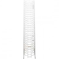 Papier opslagrek incl. basis, afm 305x305 mm, h: 1700 mm, 24 planken, 1set [HOB-93248]