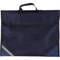 Schooltas, afm 36x29 cm, diepte 9 cm, 1 stuk, donkerblauw [HOB-951801]