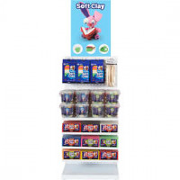 Soft Clay Plasticine, h: 850 mm, b: 400 mm, incl. display, 81eenh., diepte 300 mm [HOB-976523]