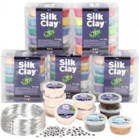 Klassenset voor figuren met Silk Clay®, Basic 1, 1set [HOB-97804]
