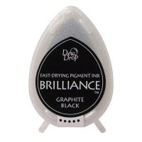 Inktkussen Brilliance Dew drops Graphite Black (1 st) [BD-000-082]
