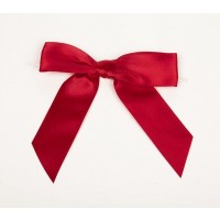 Voorgestrikte strikken rood 2,2cm (100 Stuks) [BOW7RE]