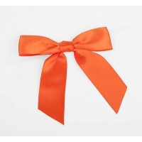 Voorgestrikte strikken oranje 2,2cm (100 Stuks) [BOW7TO]