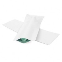 Plastic Zakken Wit 3,8x10,2cm Sealbaar permanente Sluiting (100 stuks) [CRB4W]