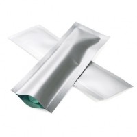 Plastic Zakken Mat Zilver 3,8x12,7cm Sealbaar permanente Sluiting (100 stuks) [CRB5S]