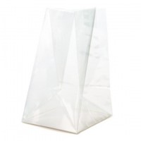 Blokbodemzakken 10x10x17,8cm met papieren kaart (100 stuks) [TB251]