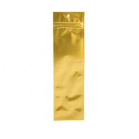 Goud gemetalliseerde gripzakken met barrière 6,3 x 22,8 cm (100 Pieces) [HZBB1MG]
