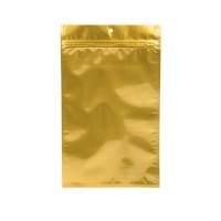 Goud gemetalliseerde gripzakken met barrière 10,2 x 16,5 cm (100 stuks) [HZBB5MG]