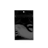 Zwart gemetalliseerde gripzakken met barrière 10,2 x 16,5 cm (100 stuks) [HZBB4MB]