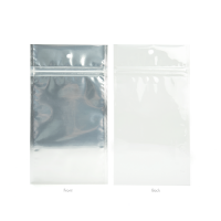 Wit Transparant gemetalliseerde gripzakken met barrière 12,7 x 20,8 cm (100 stuks) [HZBB6CW]