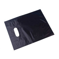 Draagtassen Plastic Zwart 20x25cm PE 20 micron (100 stuks) [H810BK3]