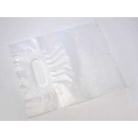 Draagtassen Plastic Helder 40x40cm Versterkte Handgreep - PE 45 micron (100 stuks) [H1616CL4]