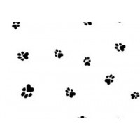 Bedrukte Zakken Dierenpootjes 8,9x5,1x19,1cm met zijvouw (100 stuks) [G3PAW]