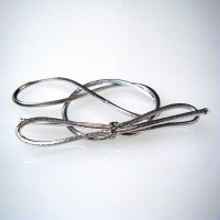Versierelastiek Metallic Zilver 25,5cm (50 stuks) [10MS]