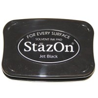 Inktkussen Stazon Zwart (1 st) [SZ-000-031]