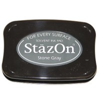 Inktkussen Stazon Stone Gray (1 st) [SZ-000-032]