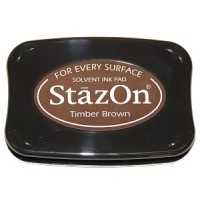 Inktkussen Stazon Timber Bruin (1 st) [SZ-000-041]