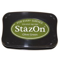 Inktkussen Stazon Olijfgroen (1 st) [SZ-000-051]