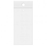 Gripzakken met Ophanggat en Luchtgat 10x20,5cm Kristalhelder PP 50 Micron (100 stuks) [ZR48V]
