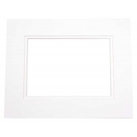 Passepartout Dubbeldik Wit/Wit 27,9x35,6cm met 19,4x24,5cm Venster (10 stuks) [MD20148]