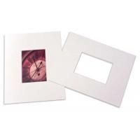 Passepartout Dubbeldik Wit 40,6x50,8cm met 19,1x24,1cm Venster (25 stuks) [MS31005]