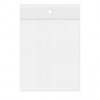 Gripzakken met Ophanggat 5x7,5cm PE 50 micron (100 stuks) [2PR23]