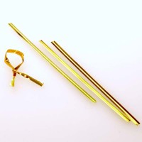 Bindstrips 10,2x0,4cm Goud Metallic Plastic (1000 stuks) [TT4MG]