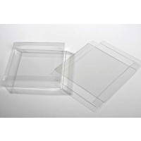 Plastic Doosjes 14,9x2,5x14,9cm Kristalhelder (25 stuks) [FB189]