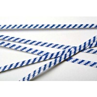 Bindstrips 15,2x0,4cm Papier Wit/Blauw gestreept (1000 stuks) [TT6WBS]