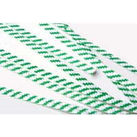 Bindstrips 15,2x0,4cm Papier Wit/Groen gestreept (1000 stuks) [TT6WGS]