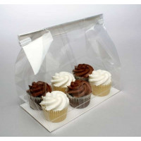 Zakkenset voor 6 Mini Cupcakes 17,8x10,5x22,9cm (100 stuks) [CBG7]