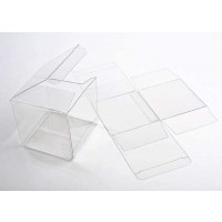 Plastic Doosjes 10,2x10,2x10,2cm Kristalhelder (25 stuks) [FB 56]