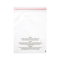 Plastic Zakken met Verstikkingswaarschuwing 22,9x30,5cm Hersluitbaar (100 stuks) [PFW1912]