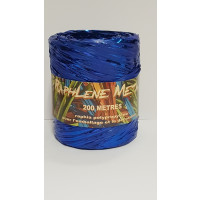 Krullint Raffia Metaal Blauw 200 meter (1 rol) [HV-RAM200BL]