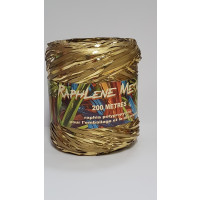 Krullint Raffia Metaal Goud 200 meter (1 rol) [HV-RAM200GO]