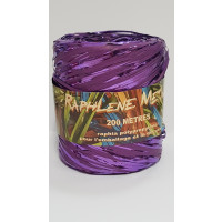 Krullint Raffia Metaal Paars 200 meter (1 rol) [HV-RAM200PU]