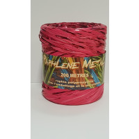 Krullint Raffia Metaal Rose 200 meter (1 rol) [HV-RAM200PI]