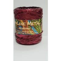 Krullint Raffia Metaal Bordeaux200 meter (1 rol) [HV-RAM200BU]