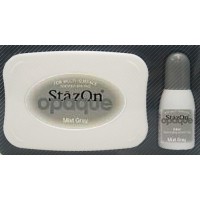 Inktkussen Stazon + Navulling, Mist gray (1 st) [SZ-000-181]