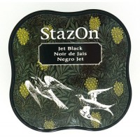 Inktkussen Stazon Midi Jet black (1 st) [SZ-MID-31 ]