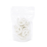 Stazakken Rijstpapier Transparant/Wit 10,2x6x15,2cm | 57 gram (100 stuks) [ZBGR2WC]