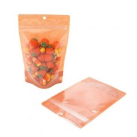 Stazakken Rijstpapier Transparant/Oranje 13x7,9x20,6cm | 113 gram (100 stuks) [ZBGR3HO]