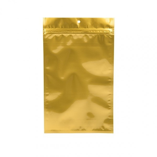 Goud gemetalliseerde gripzakken met barrière 15,4 x 23,5 cm (100 stuks) [HZBB7MG]
