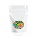 Hersluitbare Stazakken Wit Gemetalliseerd met ovaal venster (met Vouw) 10,2 x 6 x 15,2cm (235ml) (100 Stuks) [ZBGMO2W]